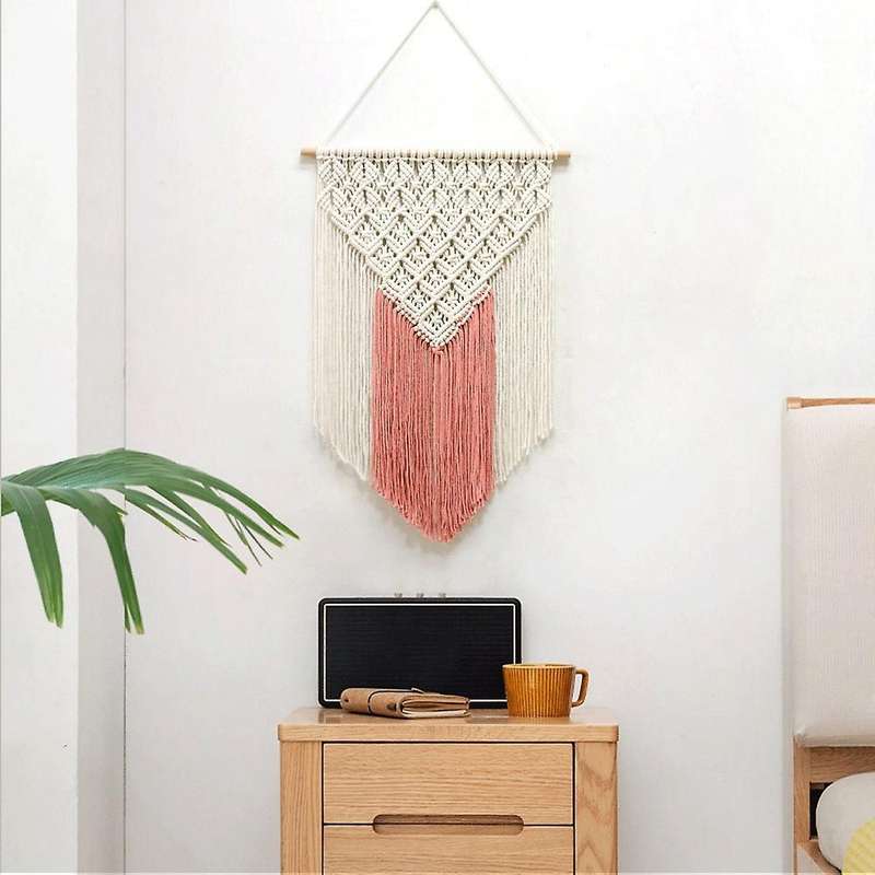 Macrame Wall Hanging Art Woven Home Decor, for Apartment, Dorm Room