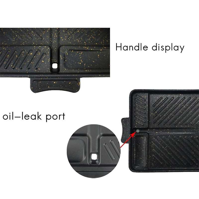 Non-stick Bakeware Smokeless Grill Pan Barbecue Tray for Kitchen