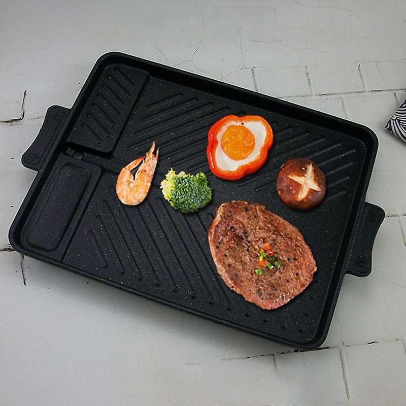 Non-stick Bakeware Smokeless Grill Pan Barbecue Tray for Kitchen
