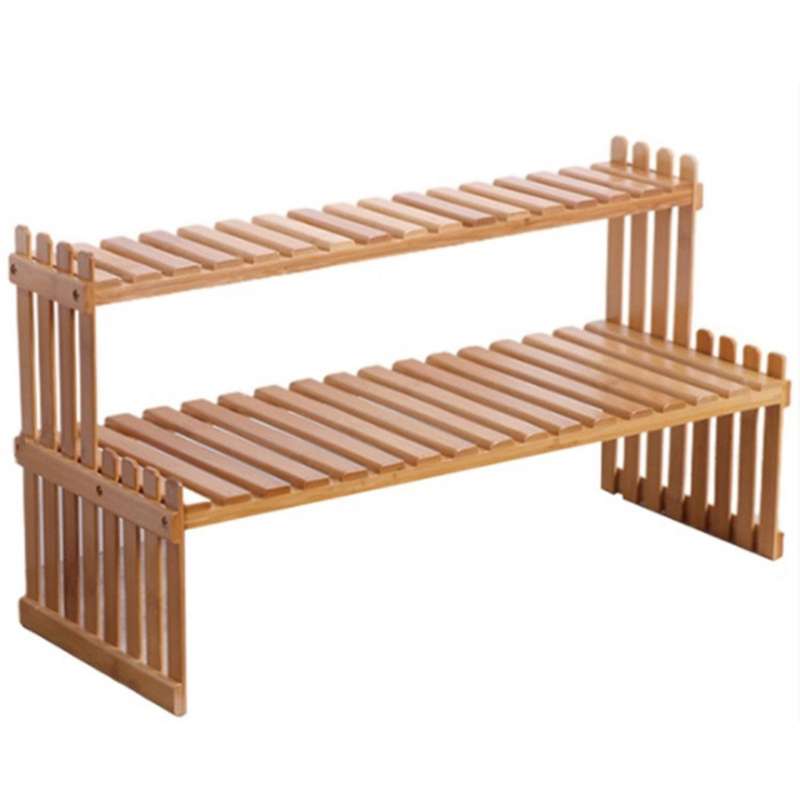 Household Plant Display Rack Bamboo Flower Display Stand Decorative
