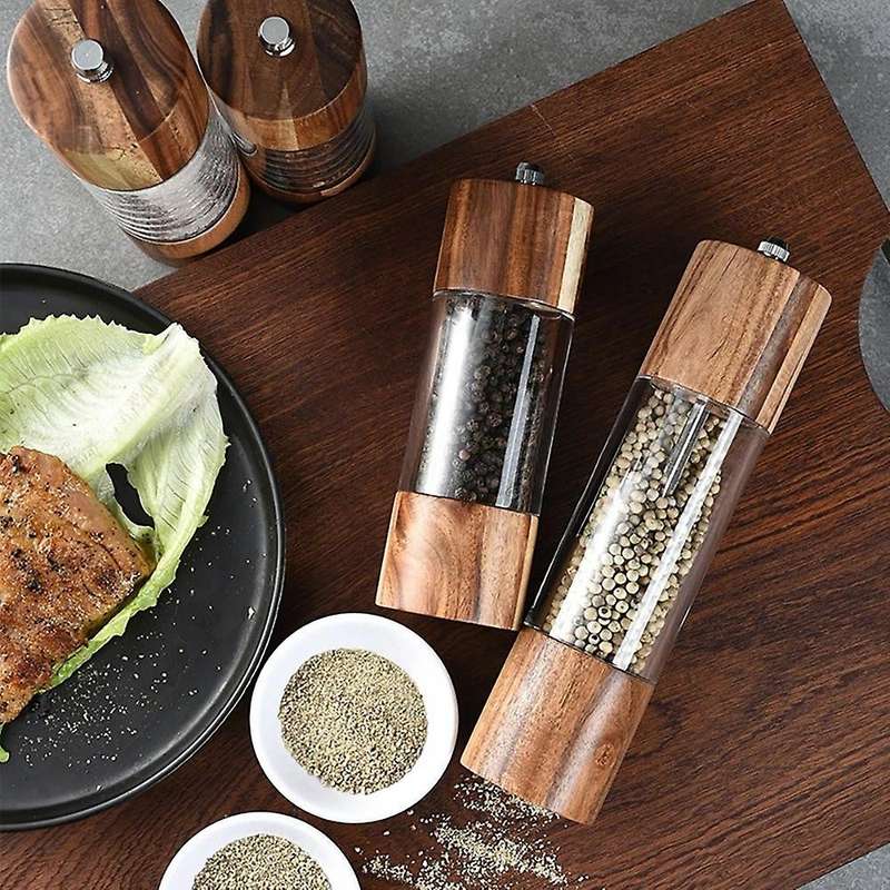 Salt Pepper Grinder Set Pepper Grinder Kitchen Grinding Gadgets