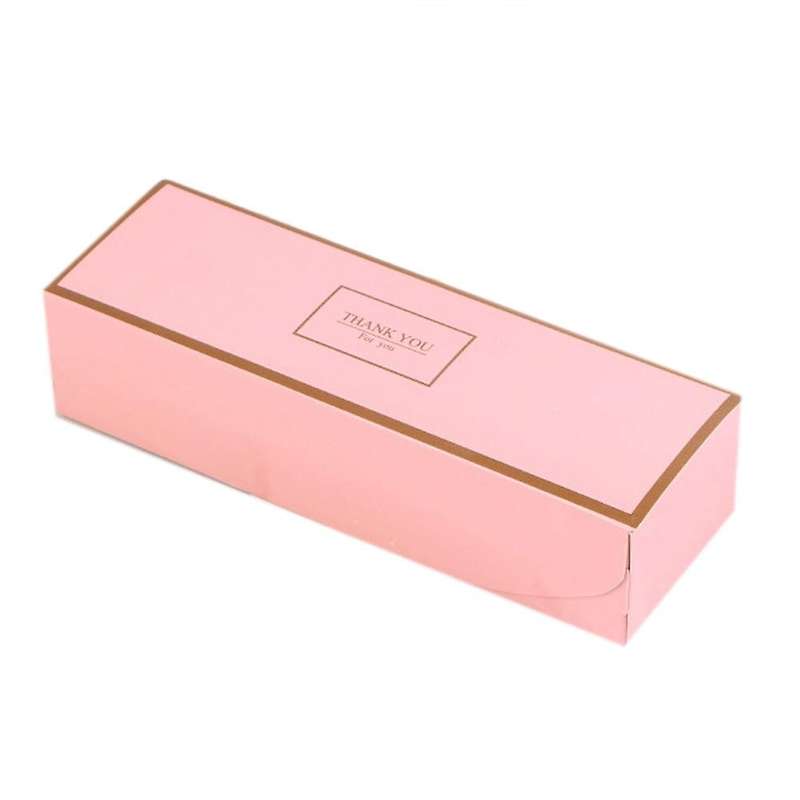 50 Pcs Rectangular Egg Yolk Crisp Packaging Box,(pink Phnom Penh)