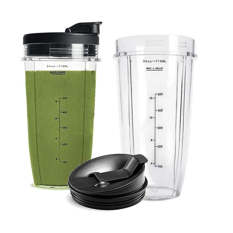 24oz Replacement Cups Compatible for Ninja Nutri Bn401, Bn701, Ss101