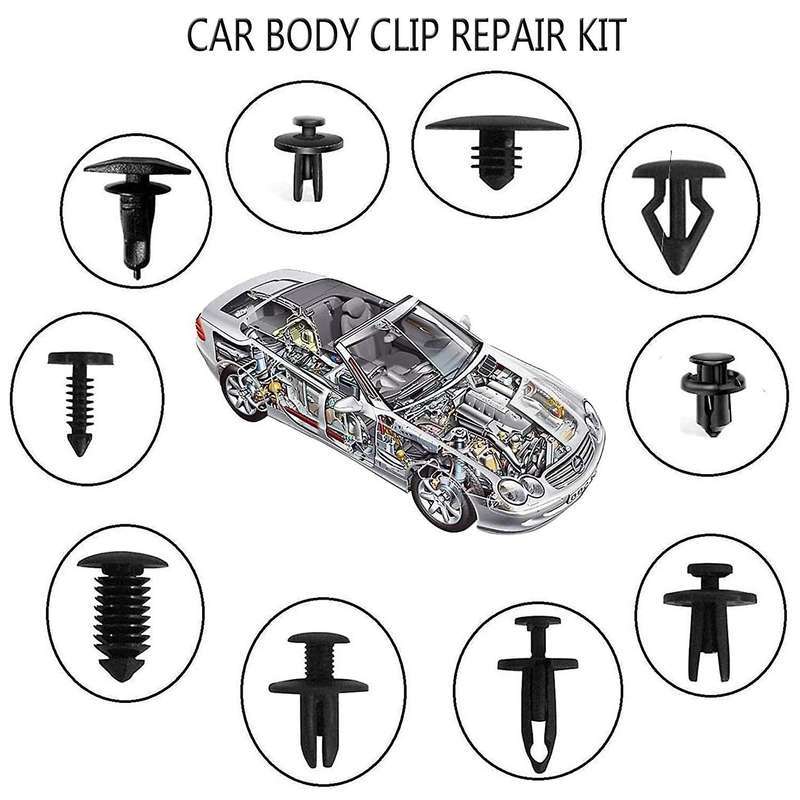 720pcs Universal Car Bumper Clips Fender Rivet Pushrod Clips