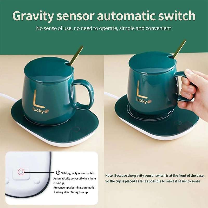 Constant Temperature Cup Office Home Coffee Mug Warmer-green