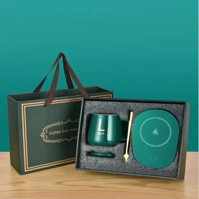 Constant Temperature Cup Office Home Coffee Mug Warmer-green