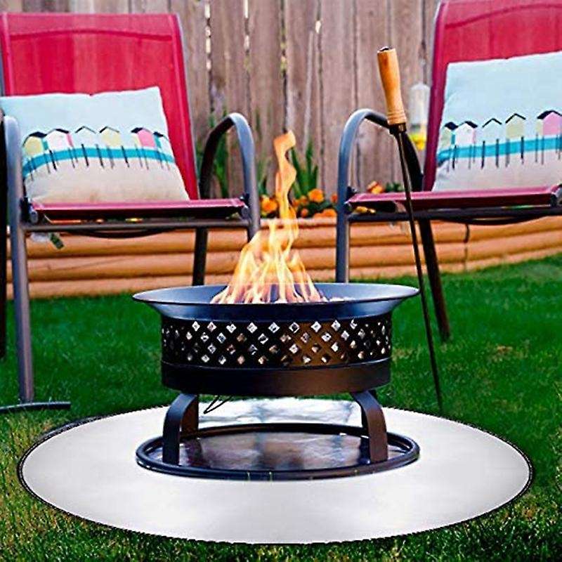 Round Fire Pit Mat Grill Mat Deck Protector 36 Inch,fire Pit Pad