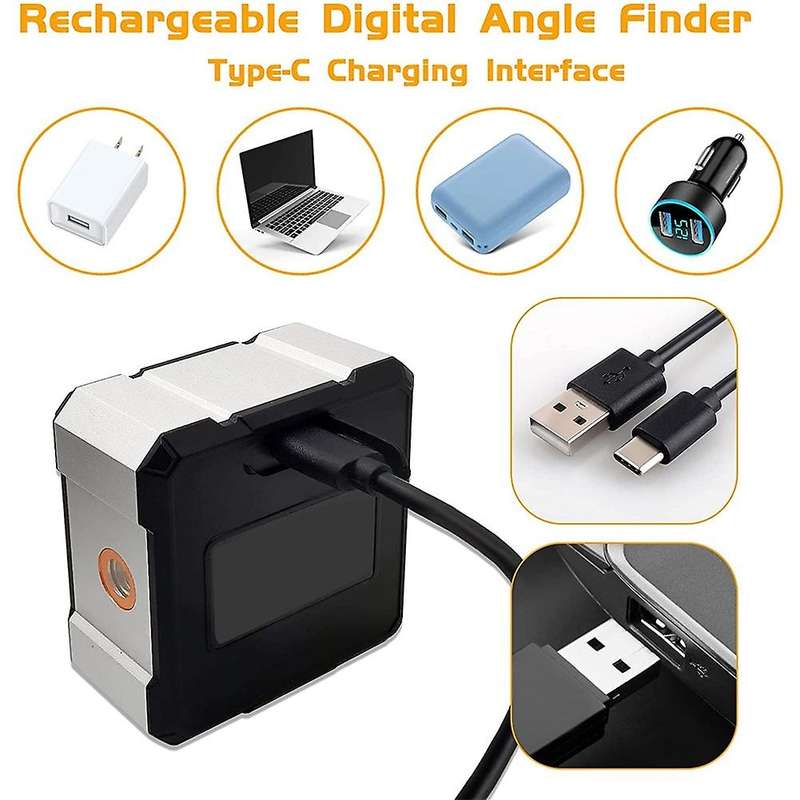 Chargeable Digital Inclinometer Precise Angle Measuring Tool