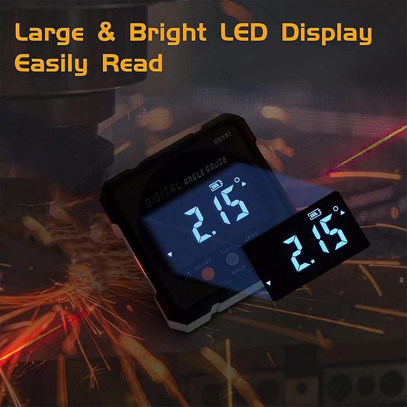 Chargeable Digital Inclinometer Precise Angle Measuring Tool