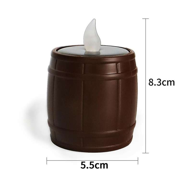 6 X Solar Sensor Candle Light Electronic Flickering Led Tea Light(b)