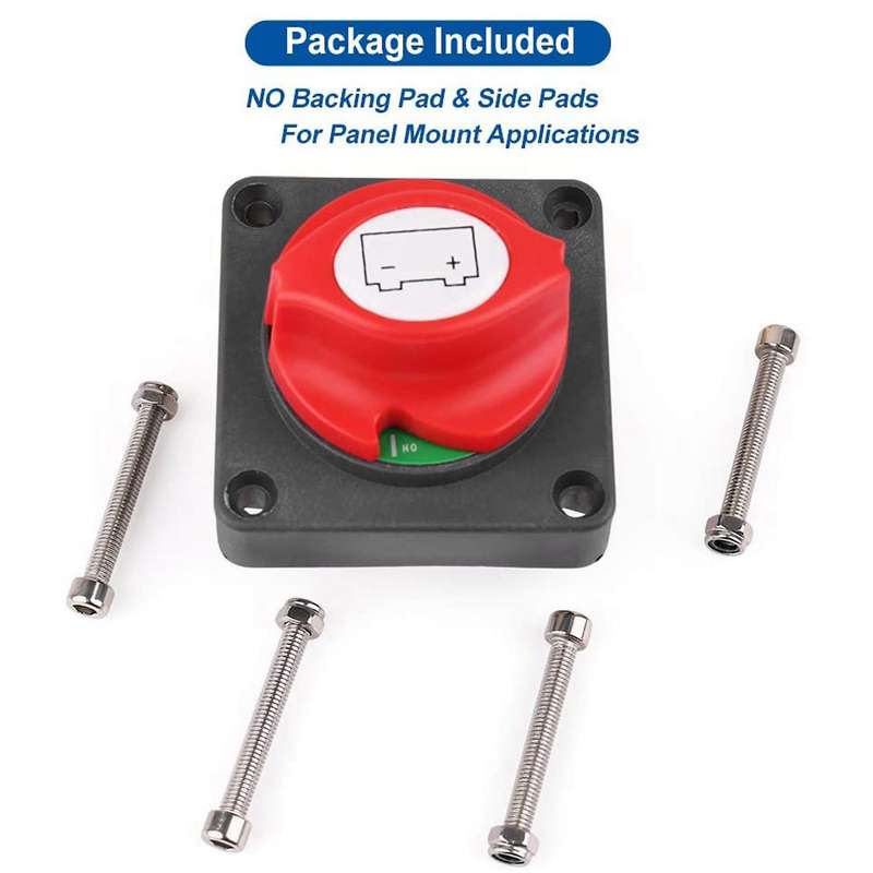 Battery Disconnect Shut Off Switch 12v 24v 48v for Boat Rv Waterproof