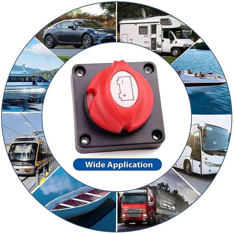 Battery Disconnect Shut Off Switch 12v 24v 48v for Boat Rv Waterproof
