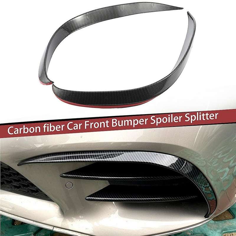 2pcs Front Bumper Spoiler Cover for Mercedes-benz C-class W205 2019+