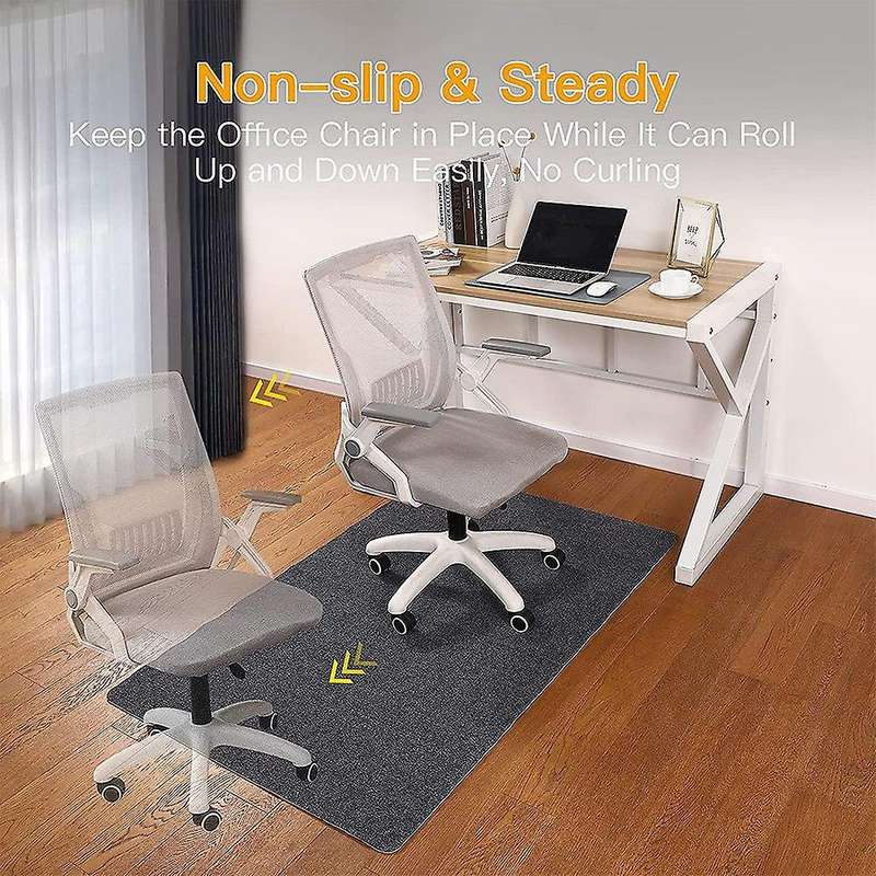 Chair Mat for Floors, 55 X 35inch Mats for Hardwood Floors, Dark Gray