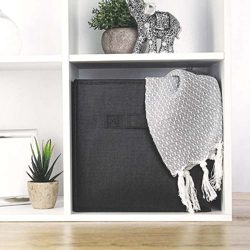4 Pack - Foldable Storage Fabric with Handles Collapsible Organiser