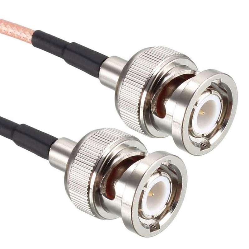 10 Pcs Rg316 Bnc Male to Bnc Male Plug Connector Rf Pigtail Coax