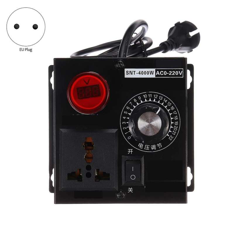 Voltage Regulator Ac 220v 4000w Variable Voltage Controller Eu Plug