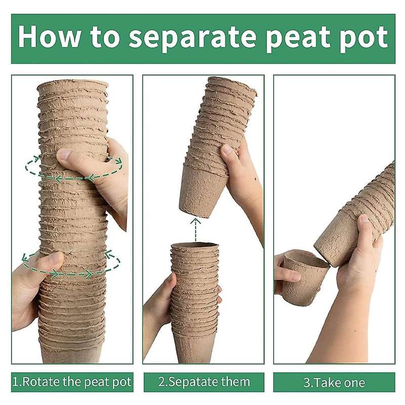 100 X Propagation Pots for Growing Plants, Plant Pots, Growing Pots