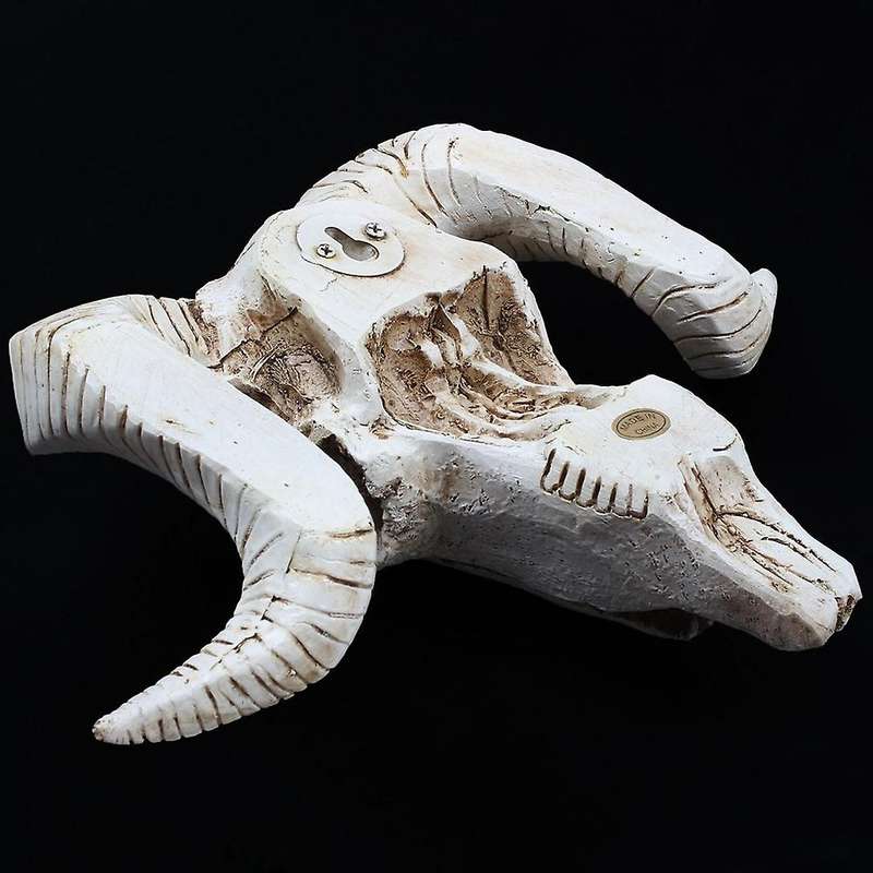 Creative Resin Sheep Head 3d Animal Figurines Home Decor Ornaments