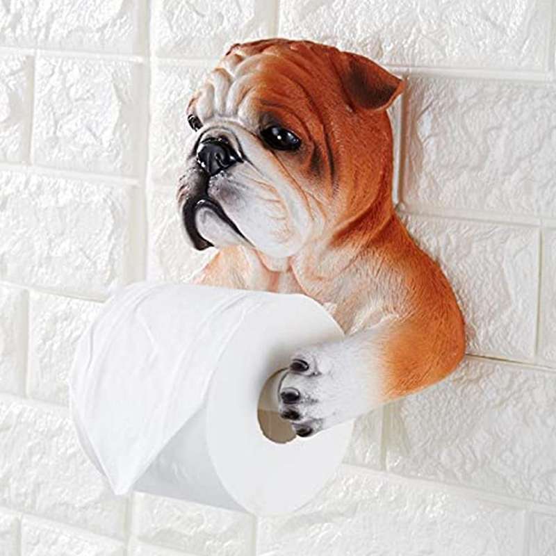 Dog Toilet Hygiene Resin Tray Free Punch Household Paper Towel Holder