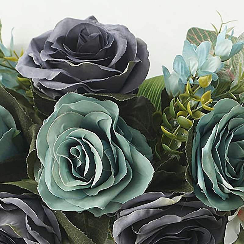 Artificial Rose Flower Swag with Welcome Sign Faux Flower Branches A