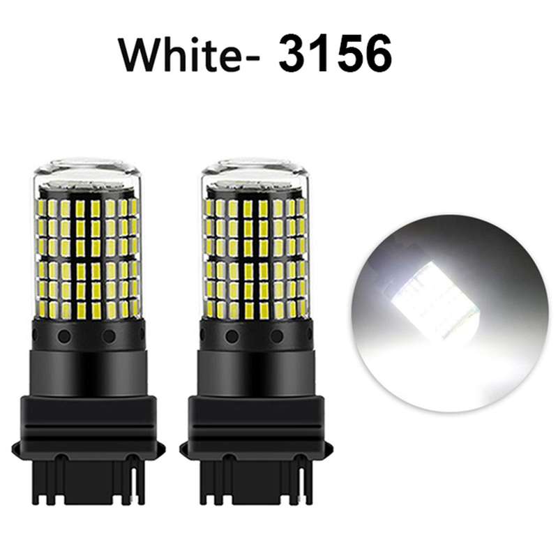 10pcs Led Bulbs 3156 P27w T25 Led Canbus Lamp