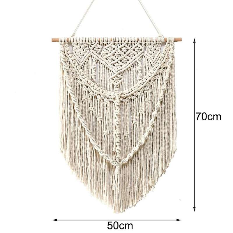Macrame Wall Hanging Tapestry Wall Decor Boho Chic Handmade Cotton