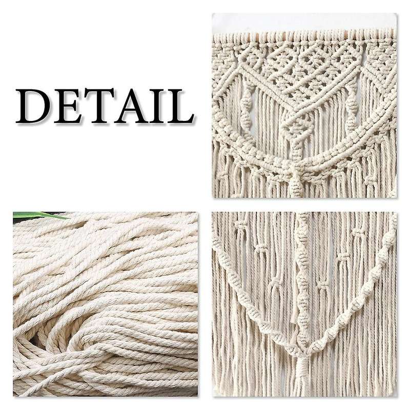 Macrame Wall Hanging Tapestry Wall Decor Boho Chic Handmade Cotton