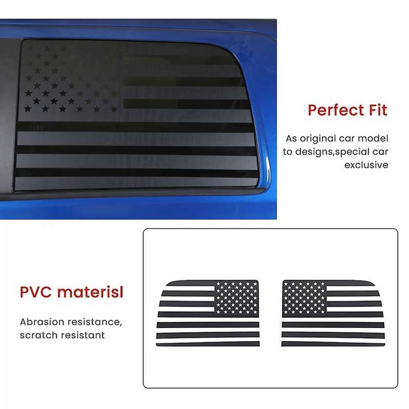 Car Rear Window Decoration Cover Trim Sticker Decals for Dodge,black