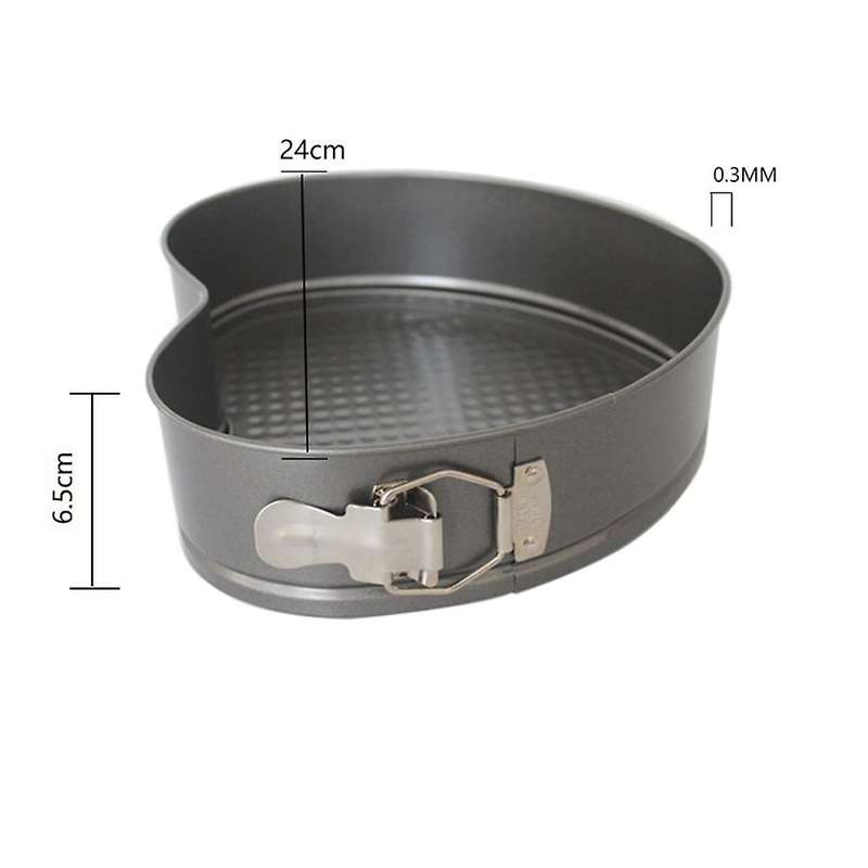 Cake Mold Pan Set 3pcs Cake Removable Square Round Heart Shape Tools