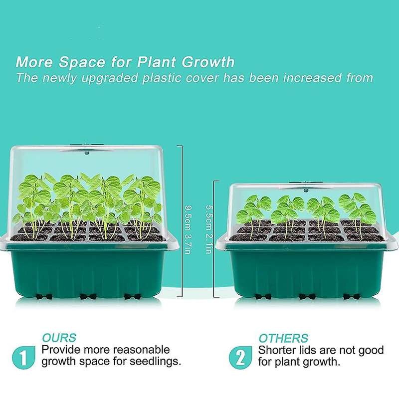 Seed Tray Kit, Plant Germination Starter Kit for Greenhouse Grow