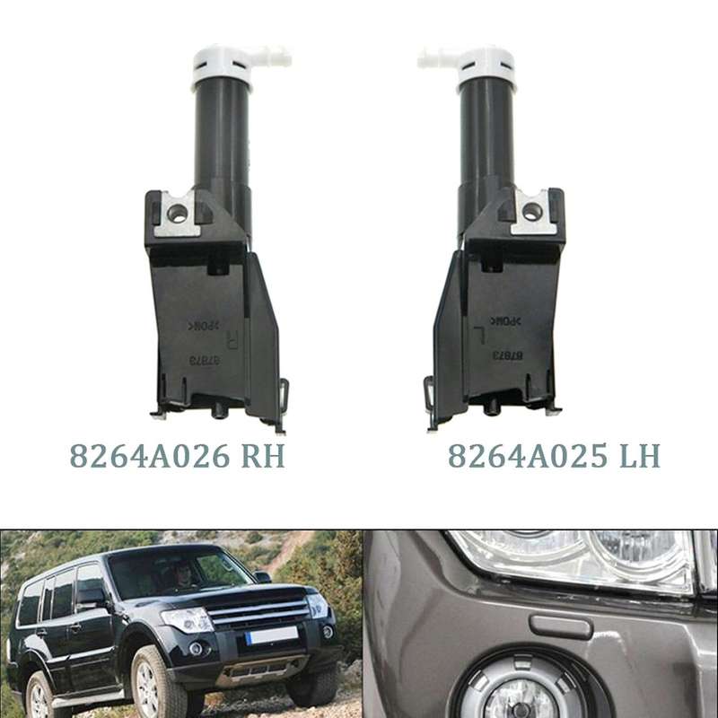 Headlight Washer Spray Nozzle with Cover Cap for Mitsubishi