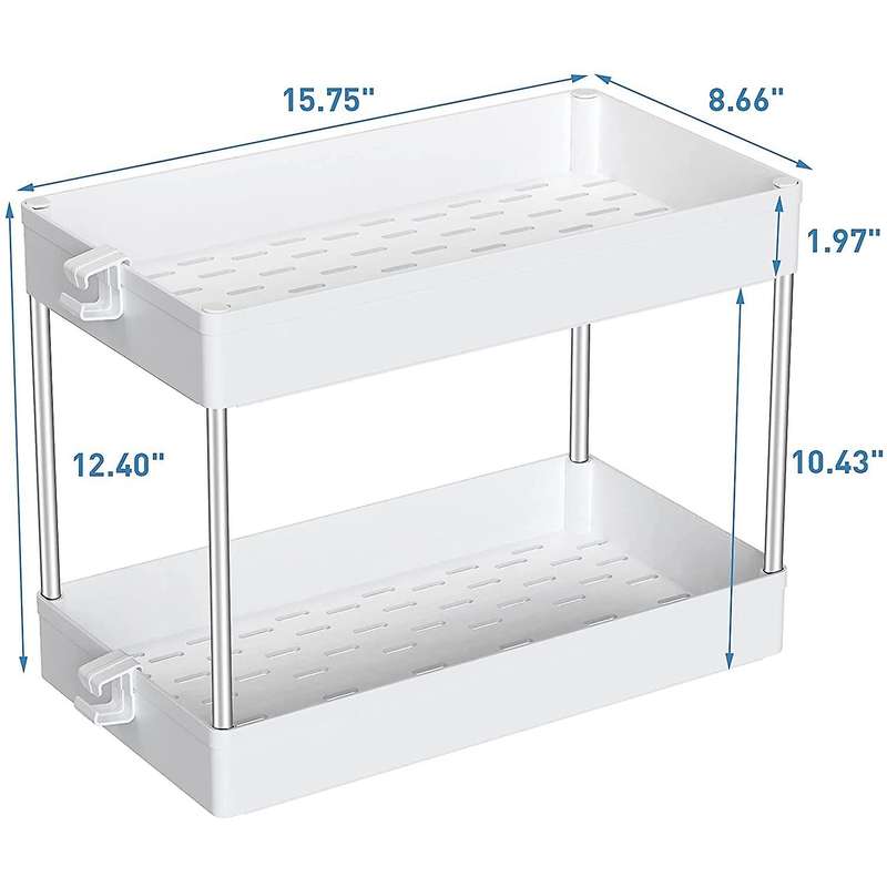 Under Sink Storage Organizer, Bath Collection Slide-out Baskets-1