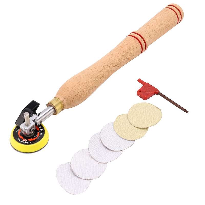 Wood Bowl Sanding Tool with Sanding Disc for Lathe Wood Turning Tool