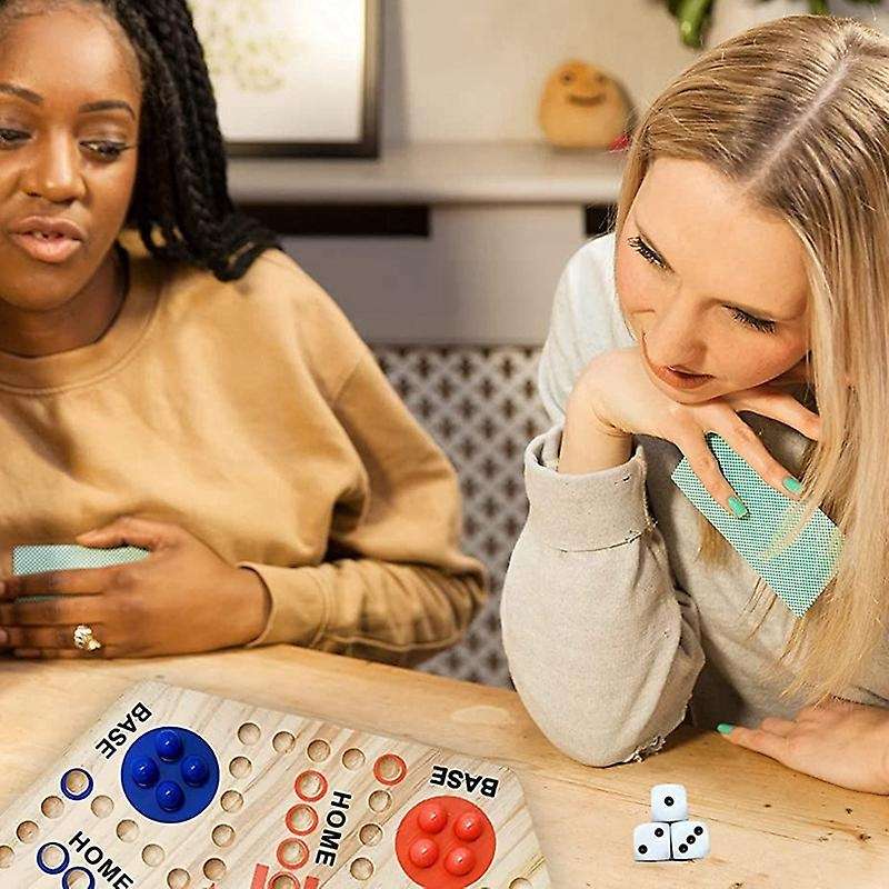 Game Board Double Sided Painted with 6 Colors for Adults Kids Family