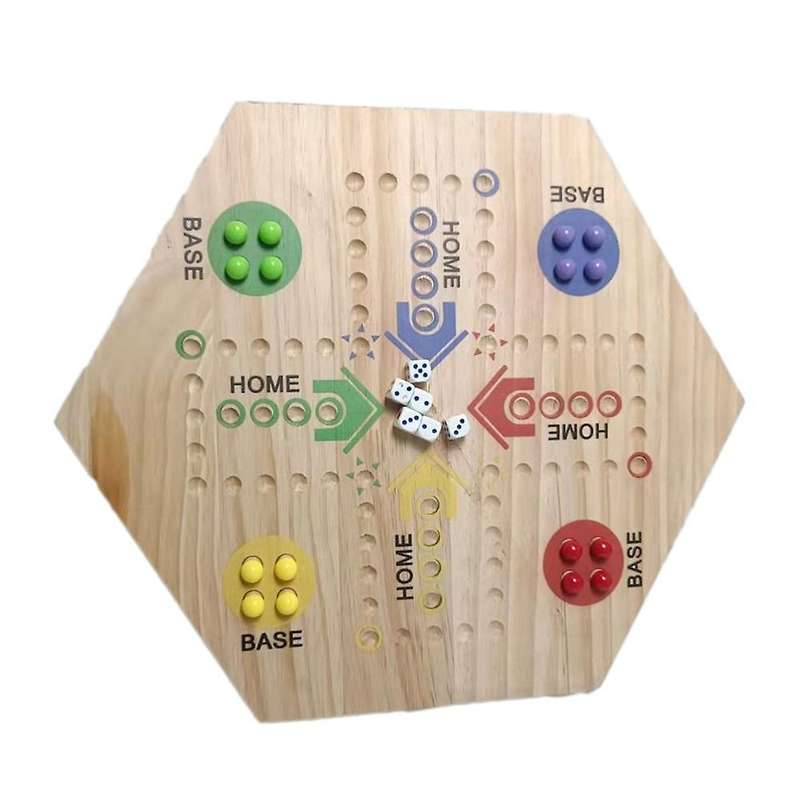 Game Board Double Sided Painted with 6 Colors for Adults Kids Family