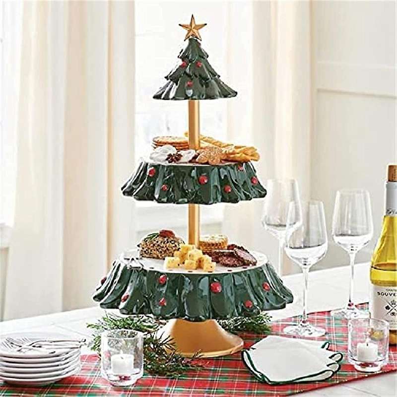 Christmas Snack Bowl Rack Candy Bowl Rack Resin Cupcake Rack C