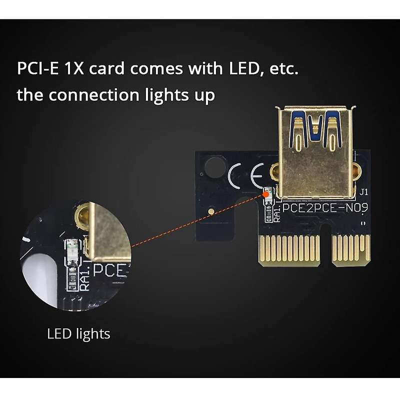 4pack Pci-e Pcie Riser 009s Plus Adapter Pcie 1x 4x 8x 16x Extender