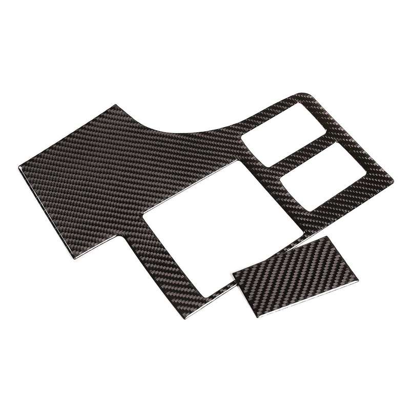 For Toyota Hilux Carbon Fiber Car Hood Switch Panel Cover Trim