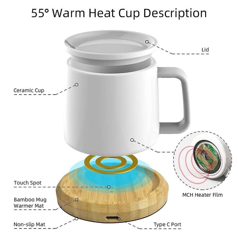 Usb 55 Degree Constant Temperature Heating Coffee Cup Mat