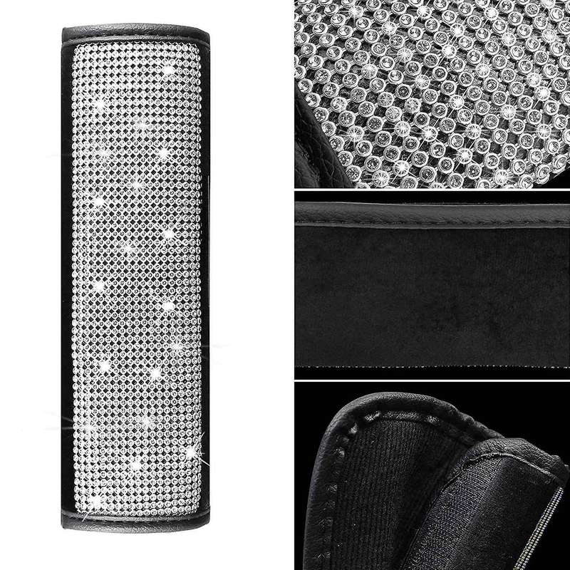Universal Car Steering Wheel Cover Set with Seat Belt Start Ring