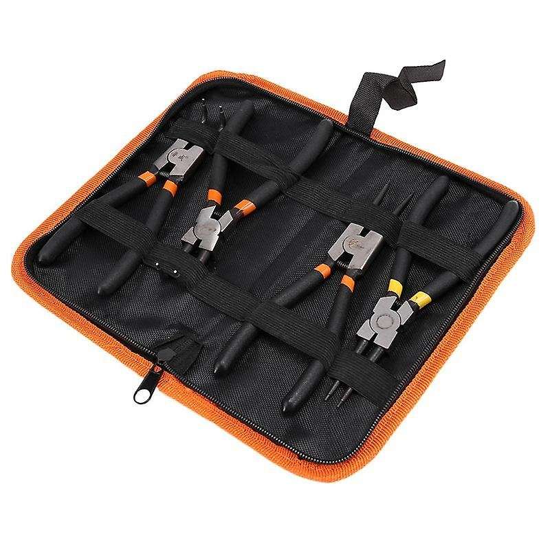 Luwei 4pcs 7 Inch Circlip Internal External Straight Curved Pliers