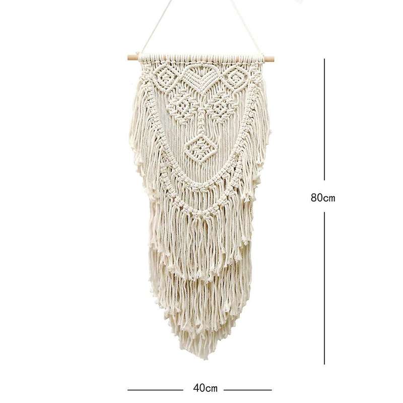 Macrame Woven Wall Hanging Handmade Tapestry Tassel Boho Art Decor