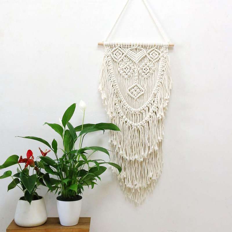 Macrame Woven Wall Hanging Handmade Tapestry Tassel Boho Art Decor