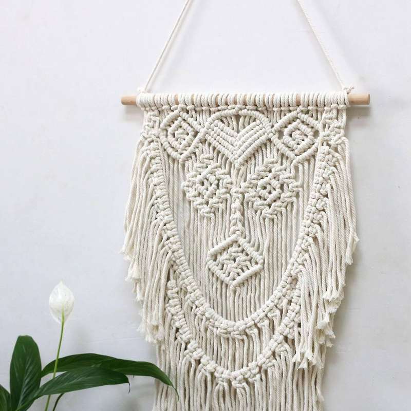 Macrame Woven Wall Hanging Handmade Tapestry Tassel Boho Art Decor