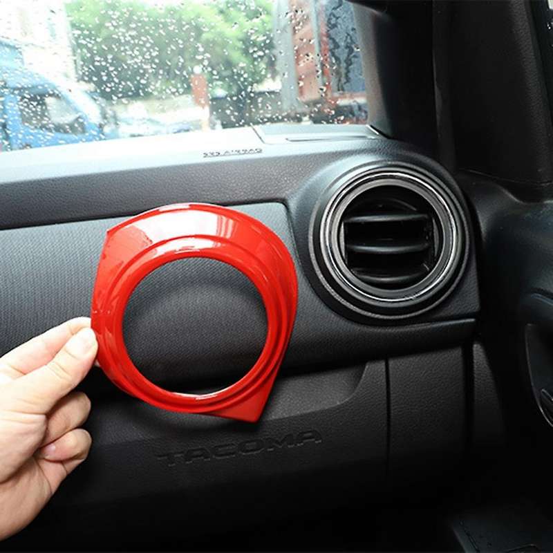 Car Central Control Air Outlet Frame Decorative Frame Red