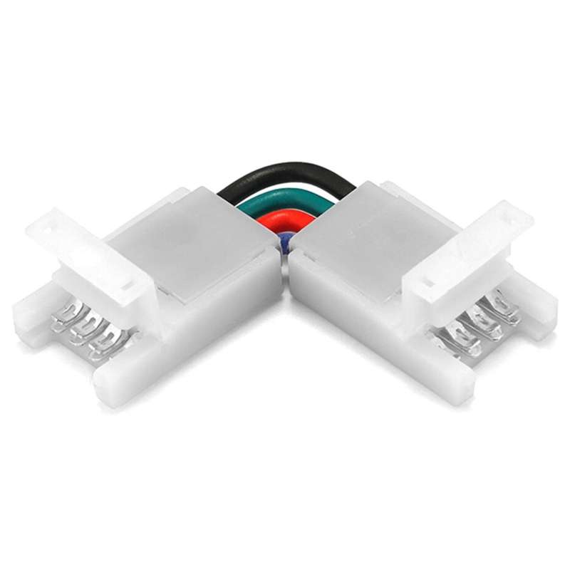 Led Strip Connector 10mm Right Angle Adjustable Connector 4-pin