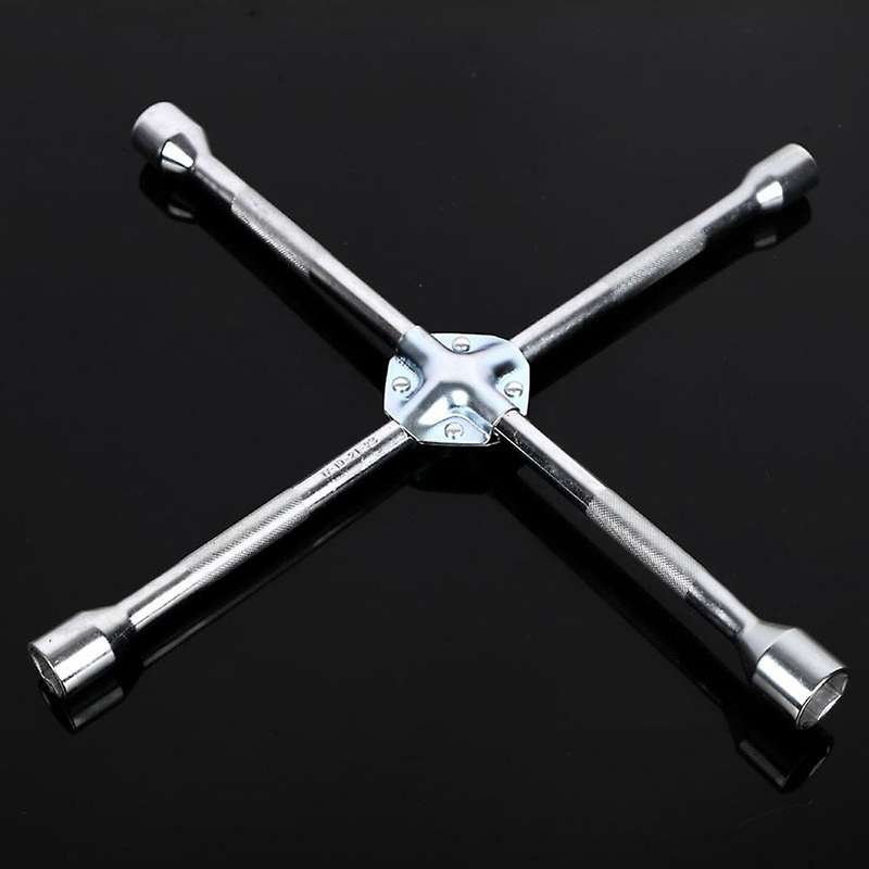 Lug Wrench Multi-size Heavy Duty Universal 4-way Cross Wrench