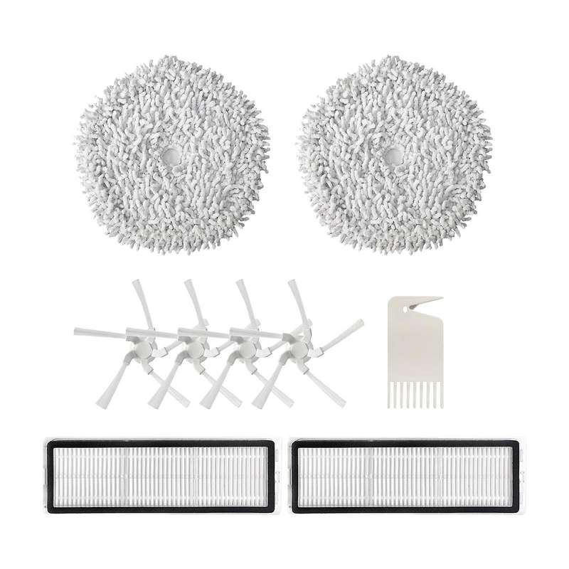 Parts Kit for Xiaomi W10 W10 Pro Mop Cloth Side Brush Hepa Filter