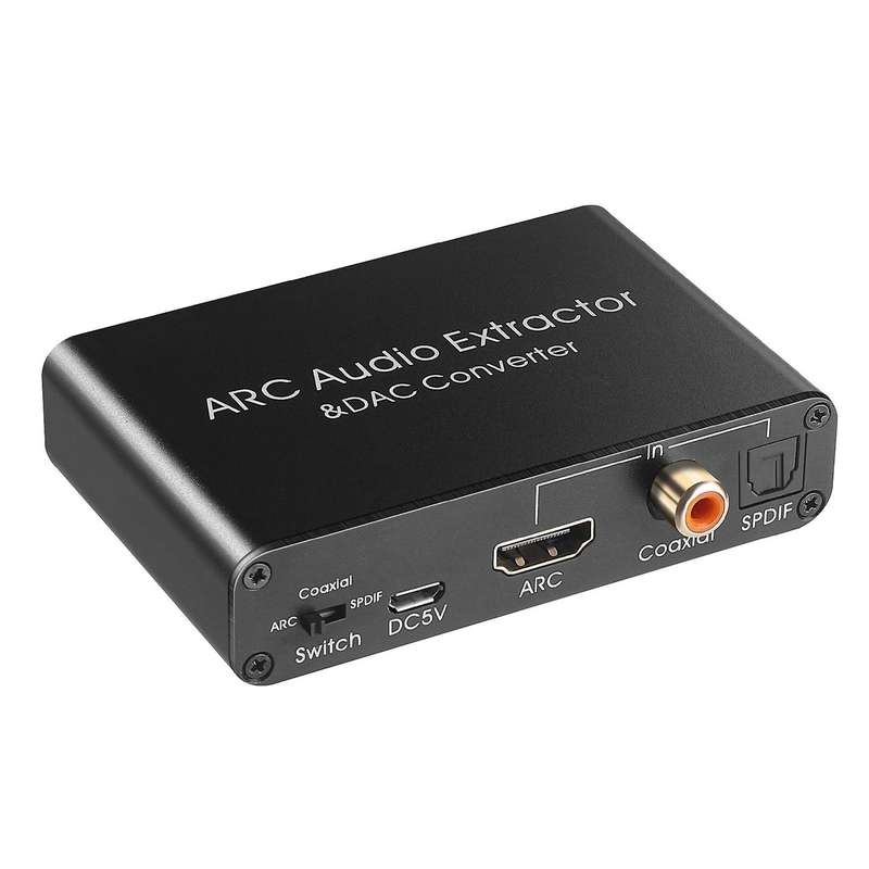 192khz Aluminum Arc Audio Adapter Audio Extractor Audio Converter